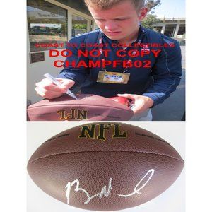 RYAN NASSIB,NEW YORK GIANTS,SYRACUSE,SIGNED,AUTOGRAPHED,NFL FOOTBALL,COA,PROOF